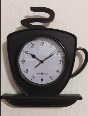 Reloj pared taza de café