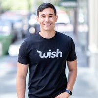 Camiseta unisex de algodón logo Wish