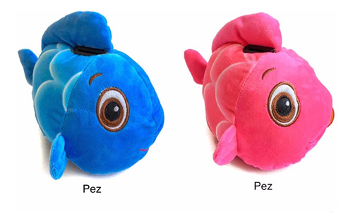 Alcancia pez rosa enciende