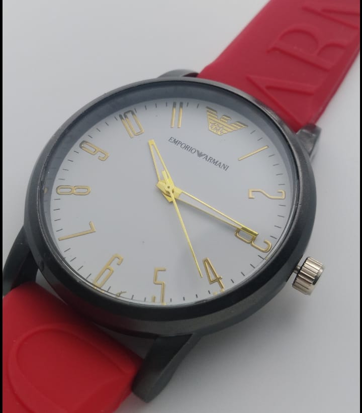 Reloj Clon Emporio Armani rojo
