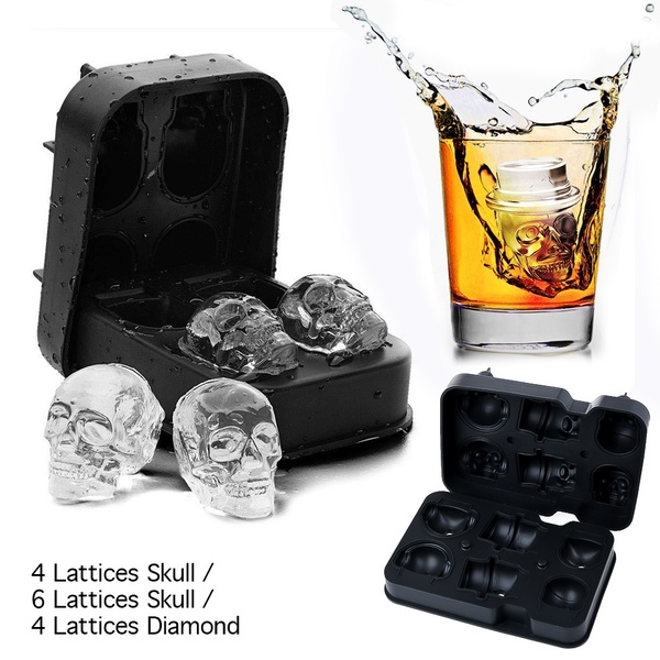 Moldes de silicona calavera 3D 